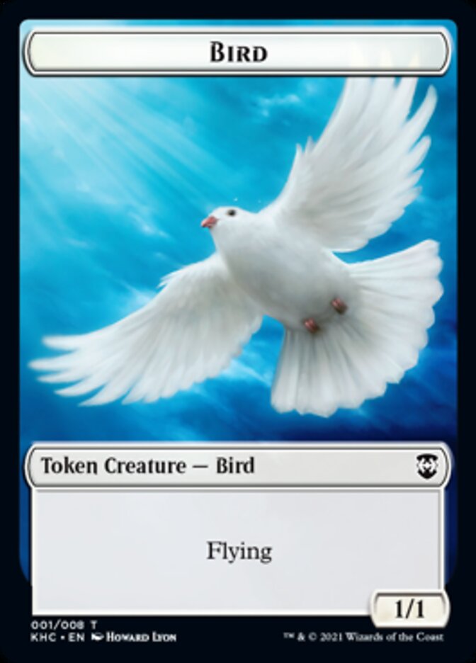 Bird Token [Kaldheim Commander Tokens] | Game Grid - Logan