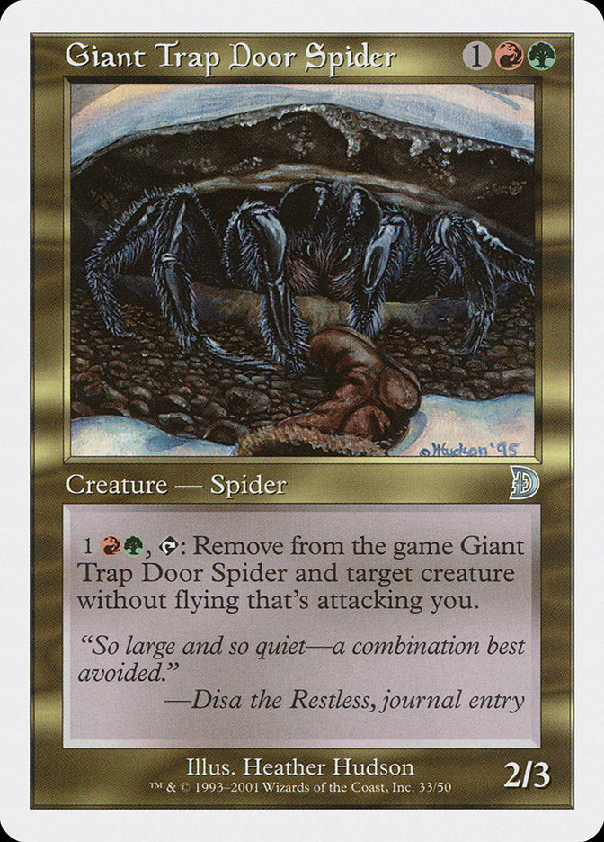 Giant Trap Door Spider [Deckmasters] | Game Grid - Logan