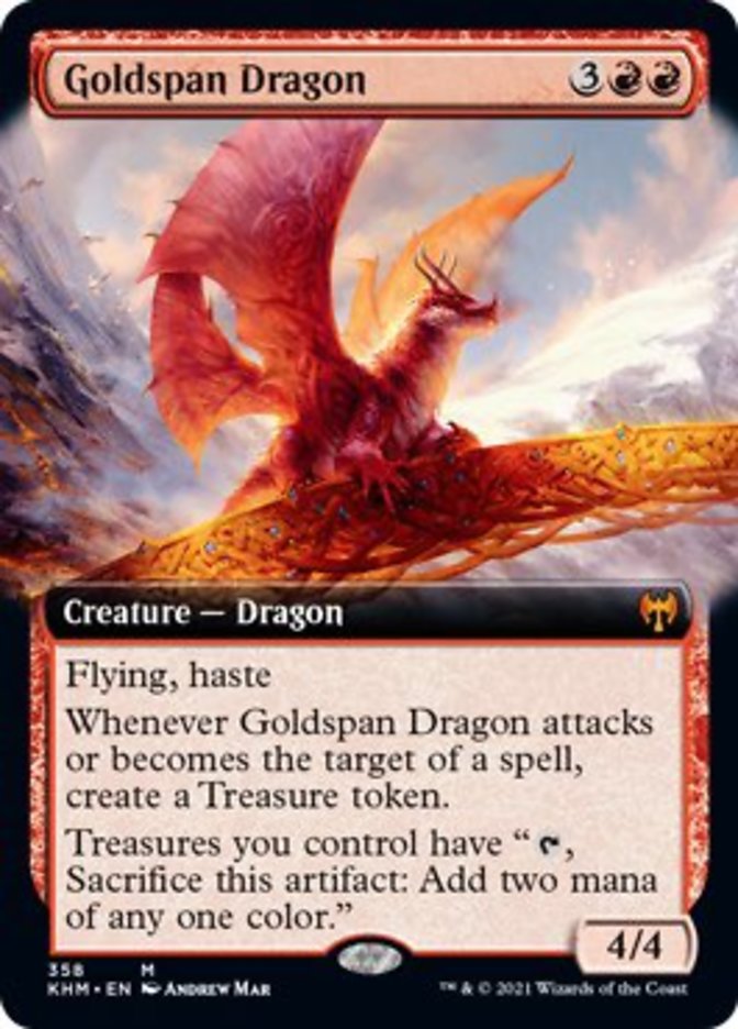 Goldspan Dragon (Extended Art) [Kaldheim] | Game Grid - Logan