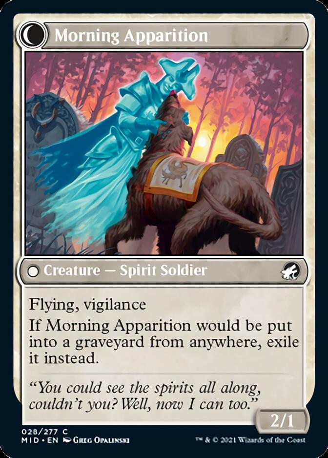 Mourning Patrol // Morning Apparition [Innistrad: Midnight Hunt] | Game Grid - Logan