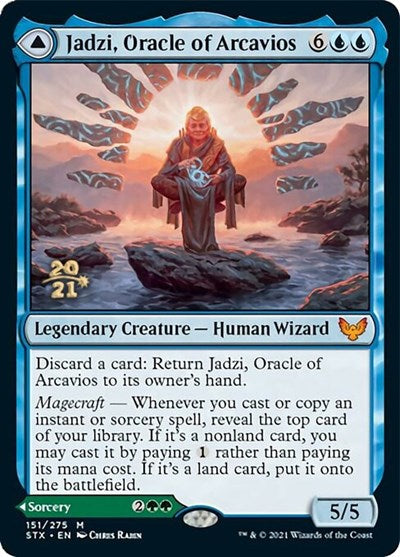 Jadzi, Oracle of Arcavios // Journey to the Oracle [Strixhaven: School of Mages Prerelease Promos] | Game Grid - Logan