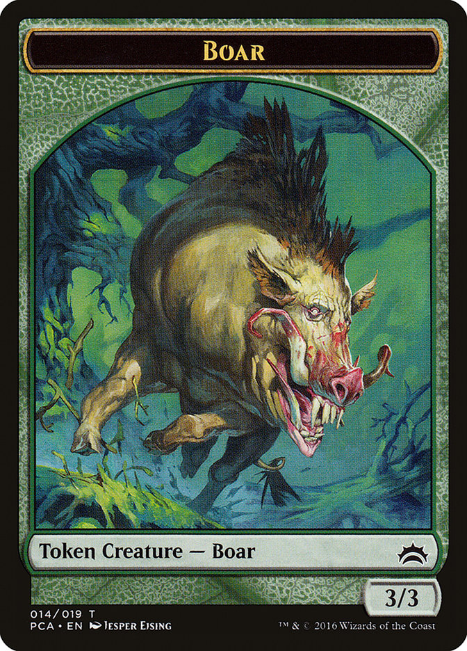 Boar Token [Planechase Anthology Tokens] | Game Grid - Logan