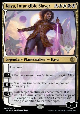 Kaya, Intangible Slayer (Promo Pack) [Phyrexia: All Will Be One Promos] | Game Grid - Logan