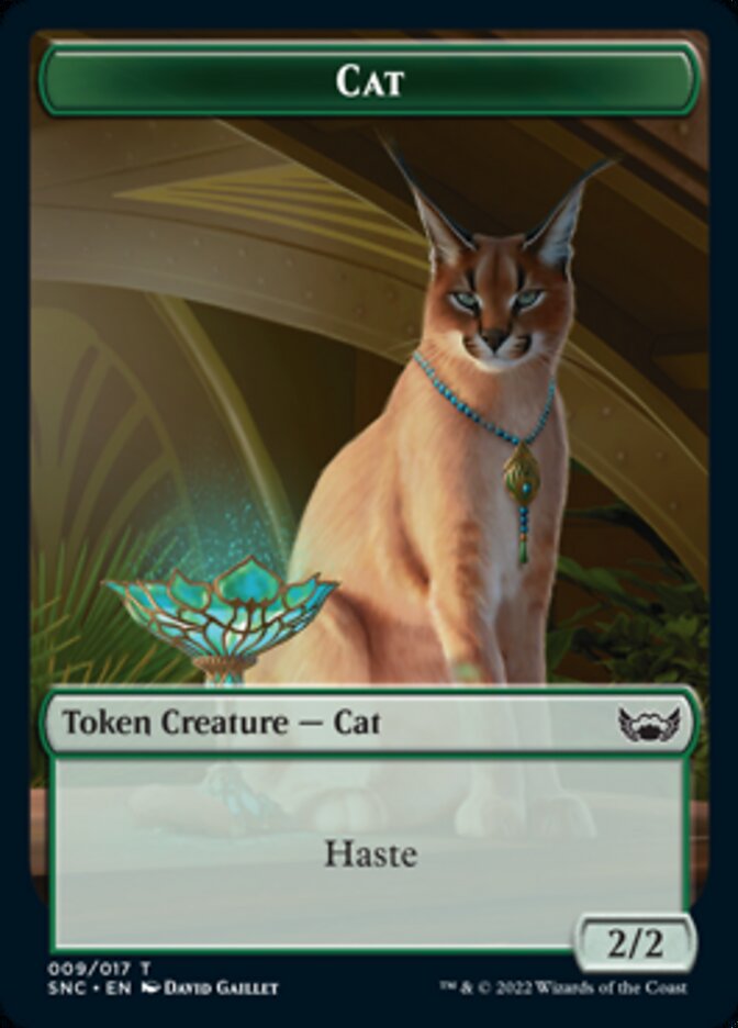 Cat // Wizard Double-Sided Token [Streets of New Capenna Tokens] | Game Grid - Logan