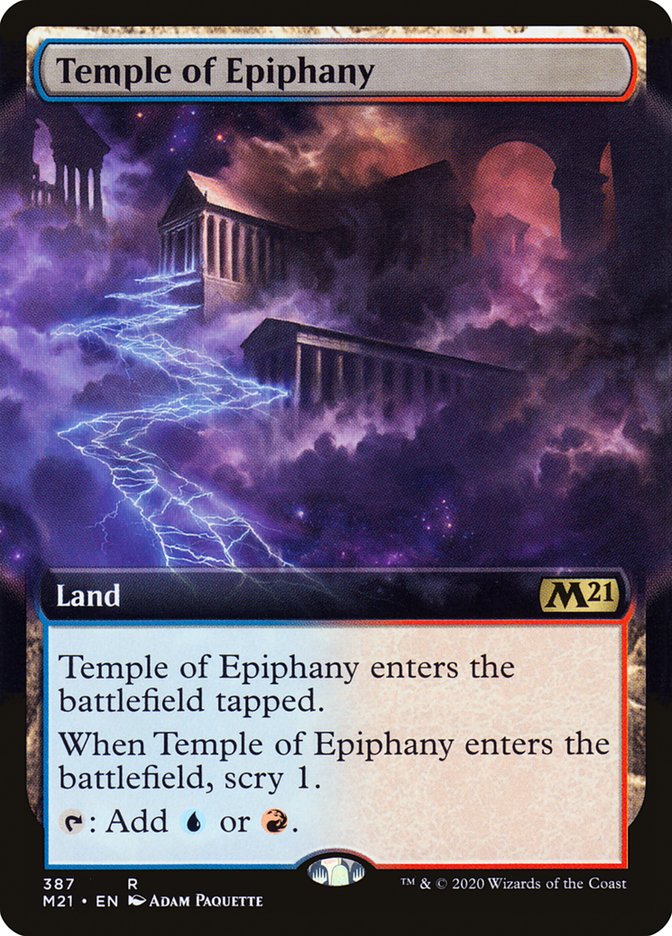 Temple of Epiphany (Extended Art) [Core Set 2021] | Game Grid - Logan