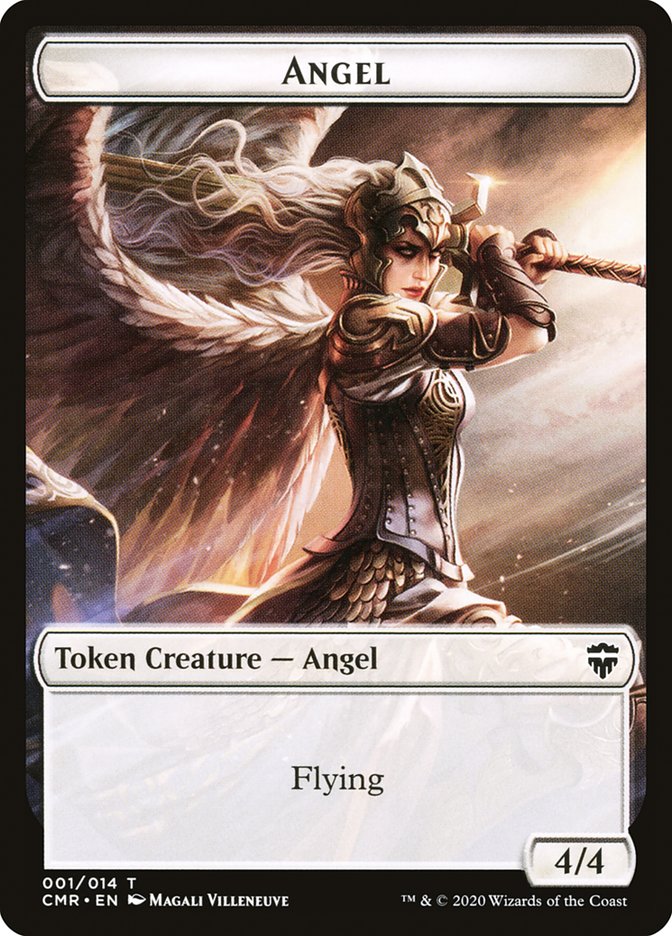 Angel // Spirit Double-Sided Token [Commander Legends Tokens] | Game Grid - Logan