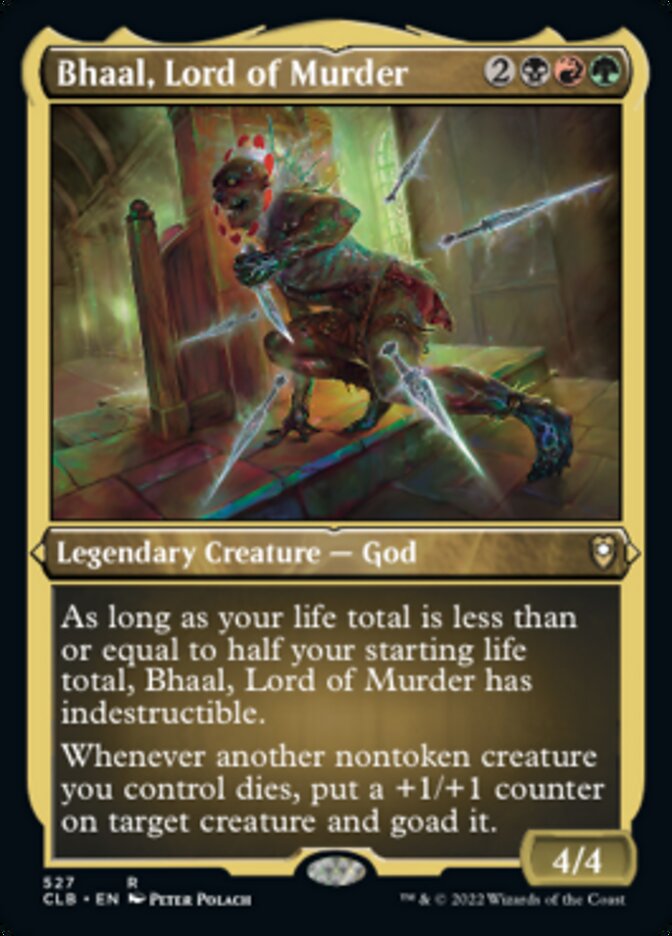 Bhaal, Lord of Murder (Foil Etched) [Commander Legends: Battle for Baldur's Gate] | Game Grid - Logan