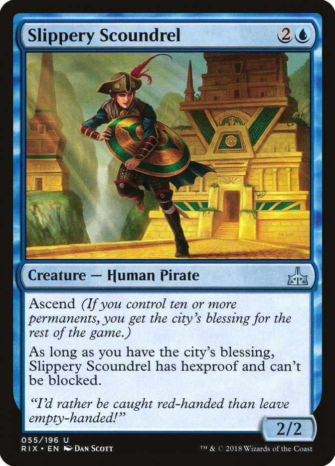 Slippery Scoundrel [Rivals of Ixalan] | Game Grid - Logan