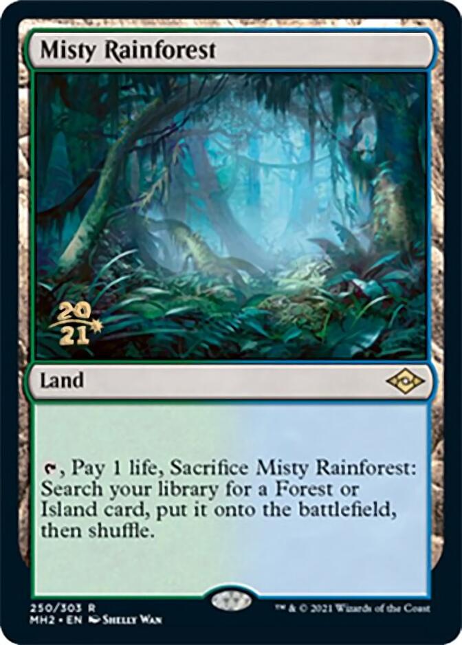 Misty Rainforest [Modern Horizons 2 Prerelease Promos] | Game Grid - Logan