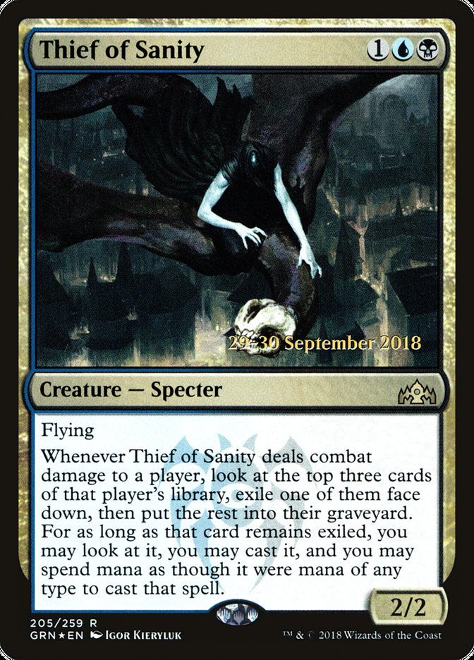 Thief of Sanity [Guilds of Ravnica Prerelease Promos] | Game Grid - Logan