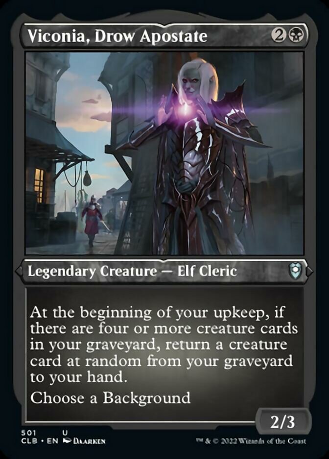 Viconia, Drow Apostate (Foil Etched) [Commander Legends: Battle for Baldur's Gate] | Game Grid - Logan