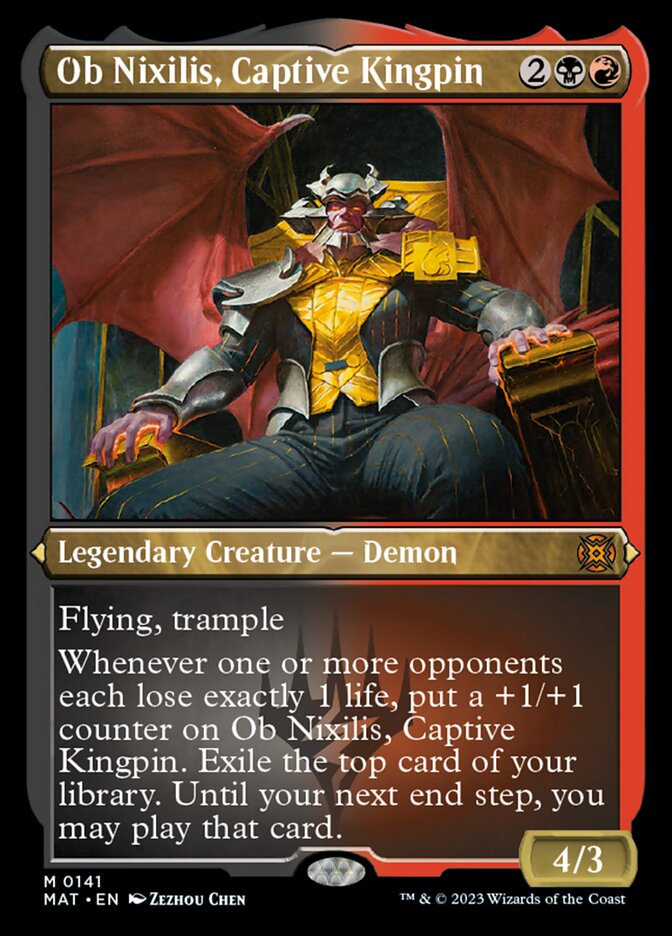 Ob Nixilis, Captive Kingpin (Foil Etched) [March of the Machine: The Aftermath] | Game Grid - Logan