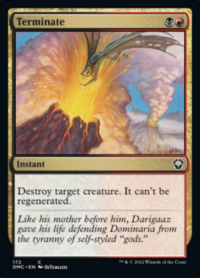 Terminate [Dominaria United Commander] | Game Grid - Logan