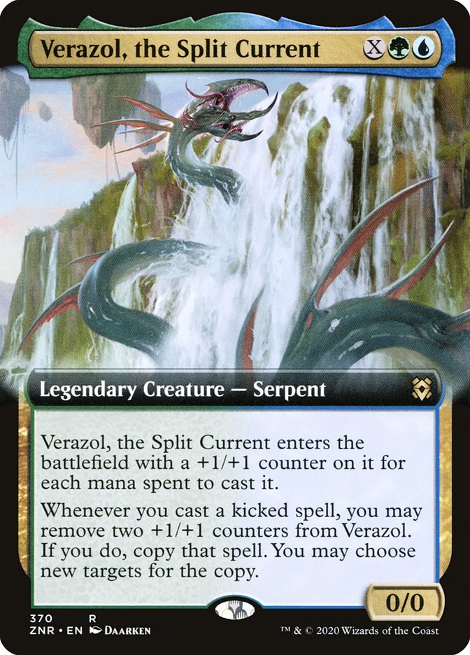 Verazol, the Split Current (Extended Art) [Zendikar Rising] | Game Grid - Logan