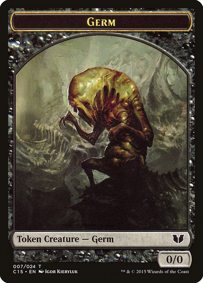 Germ // Zombie Double-Sided Token [Commander 2015 Tokens] | Game Grid - Logan