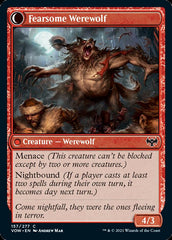 Fearful Villager // Fearsome Werewolf [Innistrad: Crimson Vow] | Game Grid - Logan