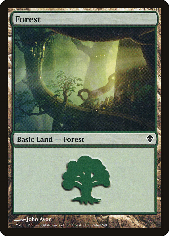 Forest (246a) [Zendikar] | Game Grid - Logan