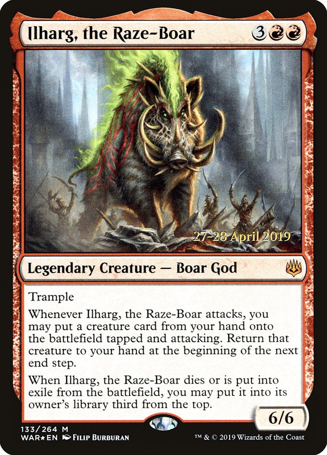 Ilharg, the Raze-Boar [War of the Spark Prerelease Promos] | Game Grid - Logan