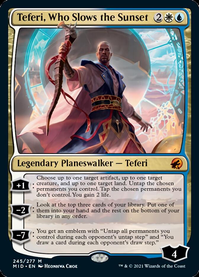 Teferi, Who Slows the Sunset [Innistrad: Midnight Hunt] | Game Grid - Logan