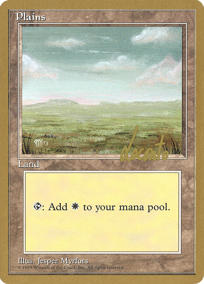 Plains (ml364) (Michael Loconto) [Pro Tour Collector Set] | Game Grid - Logan