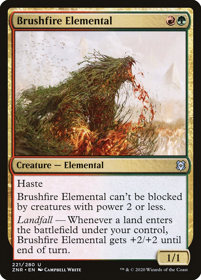 Brushfire Elemental [Zendikar Rising] | Game Grid - Logan
