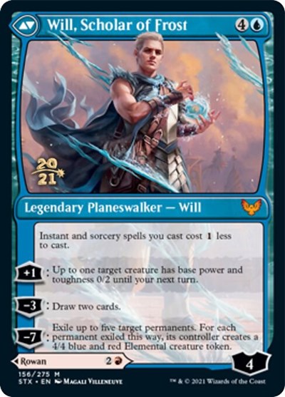 Rowan, Scholar of Sparks // Will, Scholar of Frost [Strixhaven: School of Mages Prerelease Promos] | Game Grid - Logan