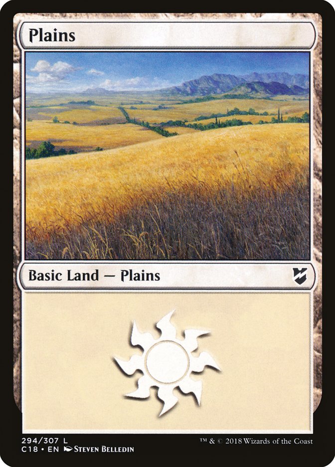 Plains (294) [Commander 2018] | Game Grid - Logan