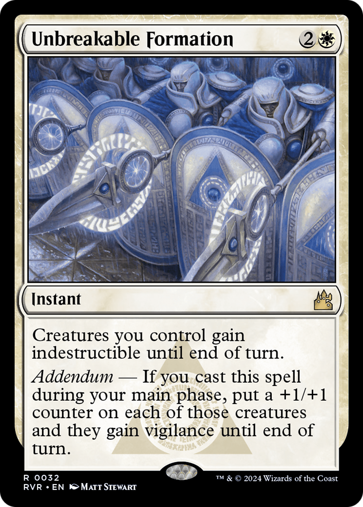 Unbreakable Formation [Ravnica Remastered] | Game Grid - Logan