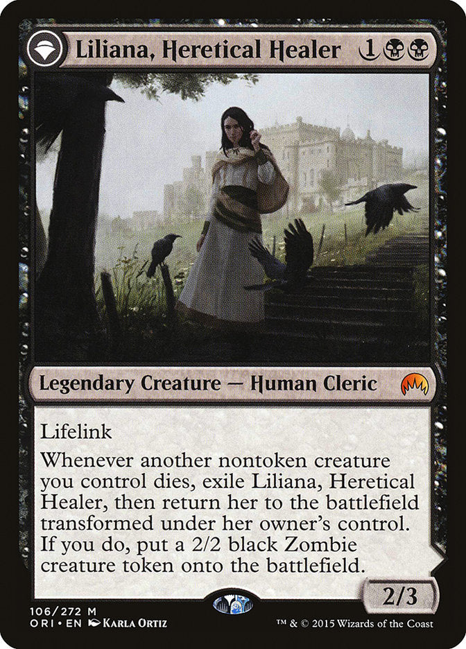 Liliana, Heretical Healer // Liliana, Defiant Necromancer [Magic Origins] | Game Grid - Logan