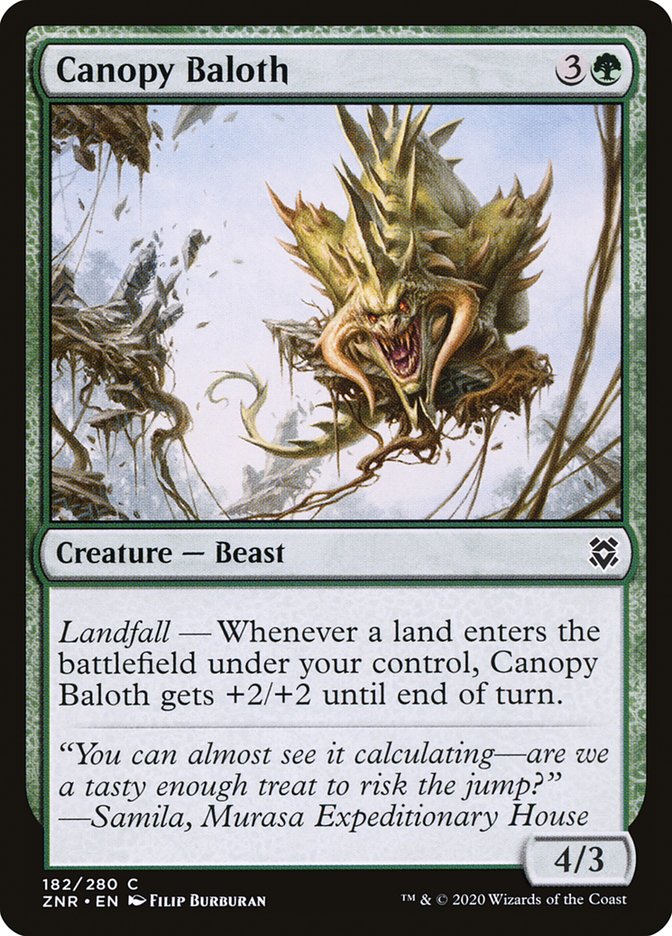 Canopy Baloth [Zendikar Rising] | Game Grid - Logan