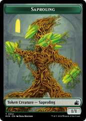 Saproling // Beast Double-Sided Token [Ravnica Remastered Tokens] | Game Grid - Logan