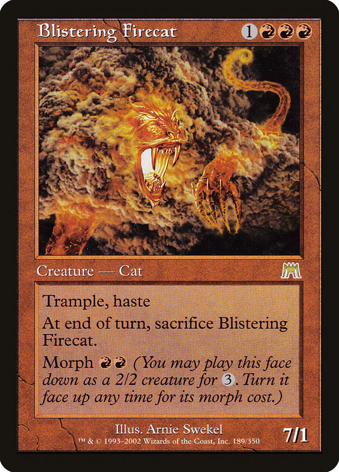 Blistering Firecat [Onslaught] | Game Grid - Logan