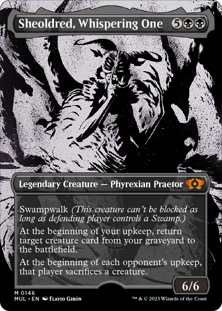 Sheoldred, Whispering One (Halo Foil) [Multiverse Legends] | Game Grid - Logan