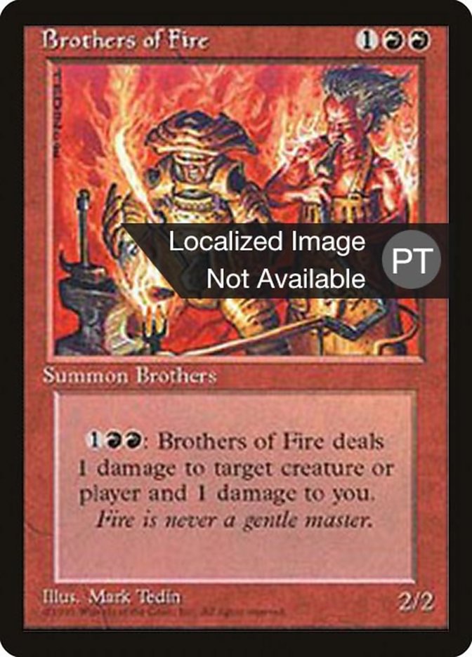 Brothers of Fire [Fourth Edition (Foreign Black Border)] | Game Grid - Logan