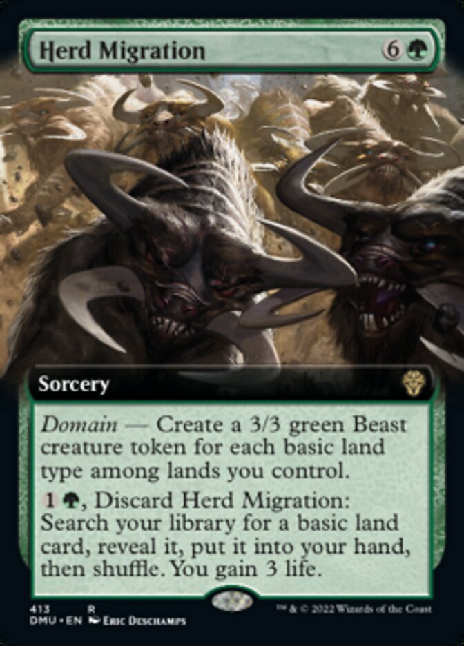 Herd Migration (Extended Art) [Dominaria United] | Game Grid - Logan
