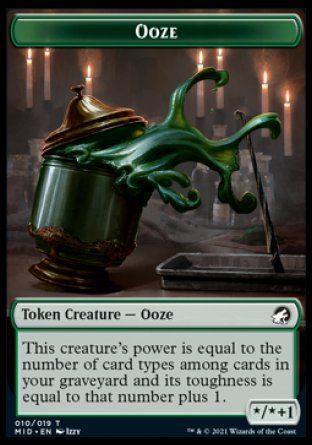 Clue // Ooze Double-Sided Token [Innistrad: Midnight Hunt Tokens] | Game Grid - Logan