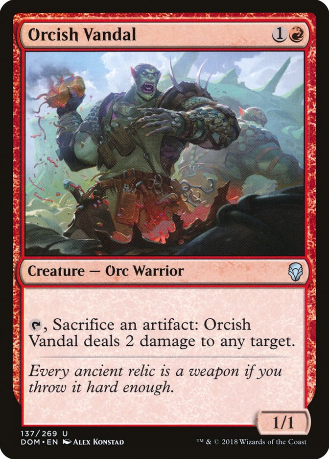 Orcish Vandal [Dominaria] | Game Grid - Logan