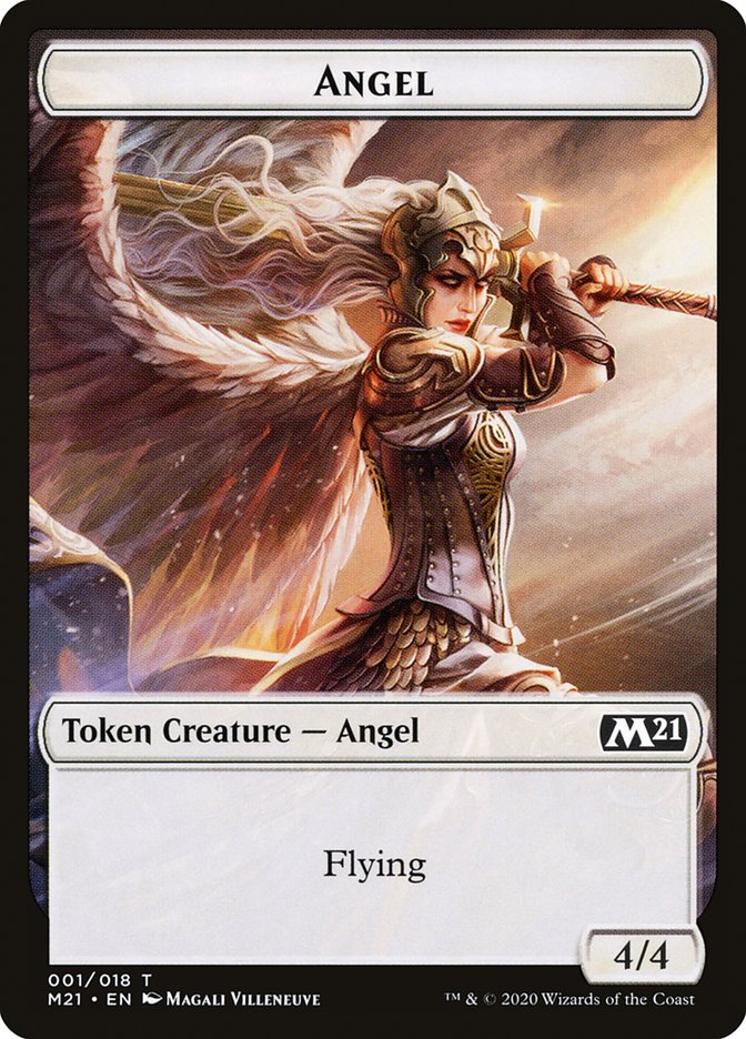 Angel Token [Core Set 2021 Tokens] | Game Grid - Logan