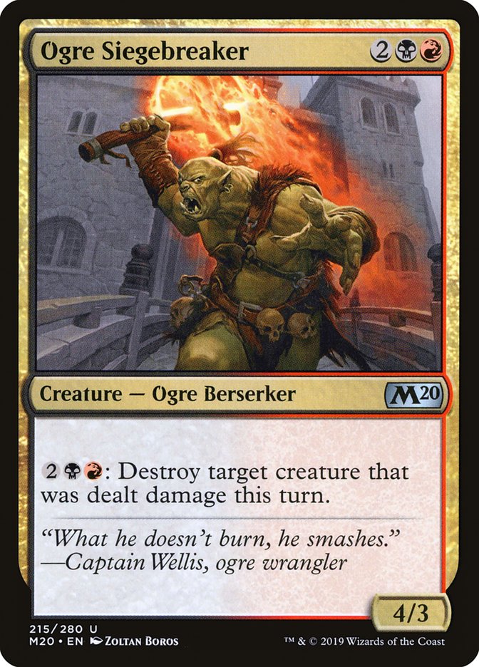 Ogre Siegebreaker [Core Set 2020] | Game Grid - Logan