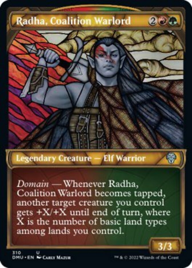 Radha, Coalition Warlord (Showcase) [Dominaria United] | Game Grid - Logan