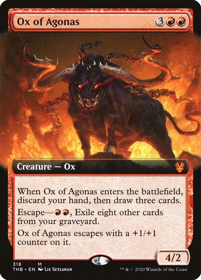 Ox of Agonas (Extended Art) [Theros Beyond Death] | Game Grid - Logan