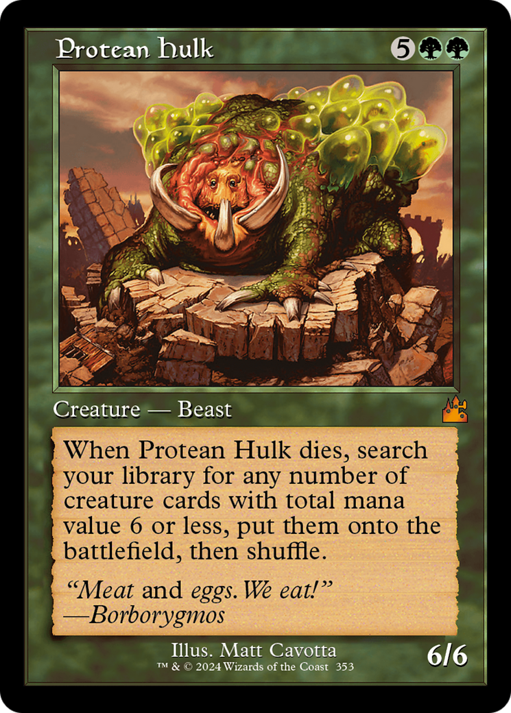 Protean Hulk (Retro Frame) [Ravnica Remastered] | Game Grid - Logan