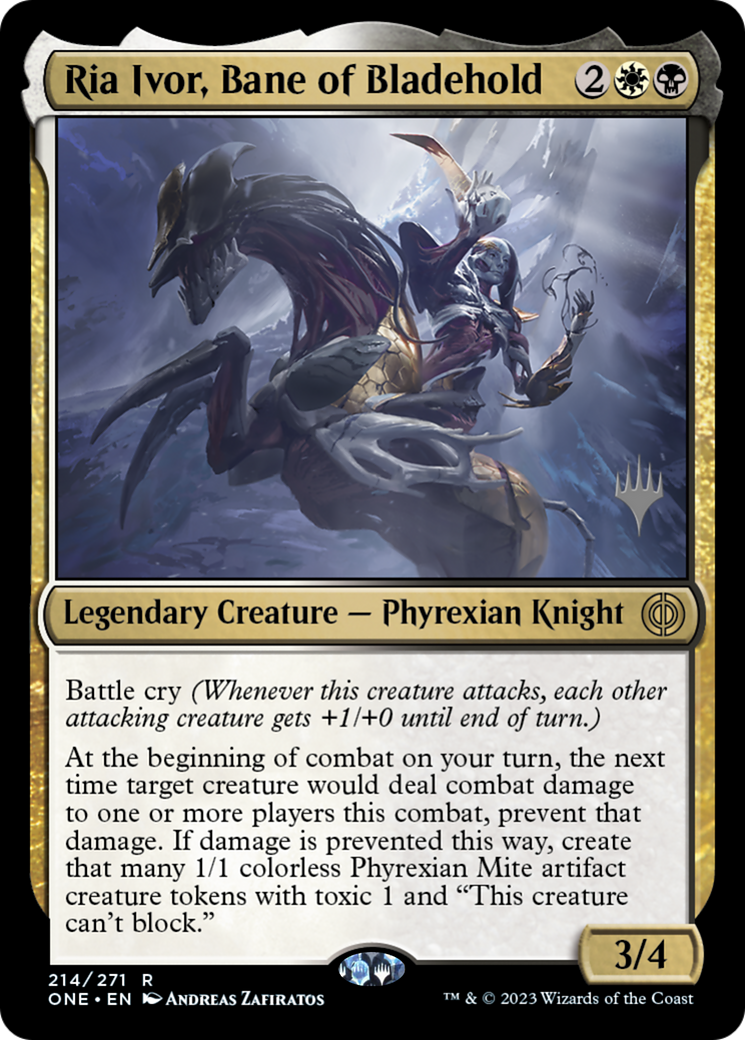 Ria Ivor, Bane of Bladehold (Promo Pack) [Phyrexia: All Will Be One Promos] | Game Grid - Logan