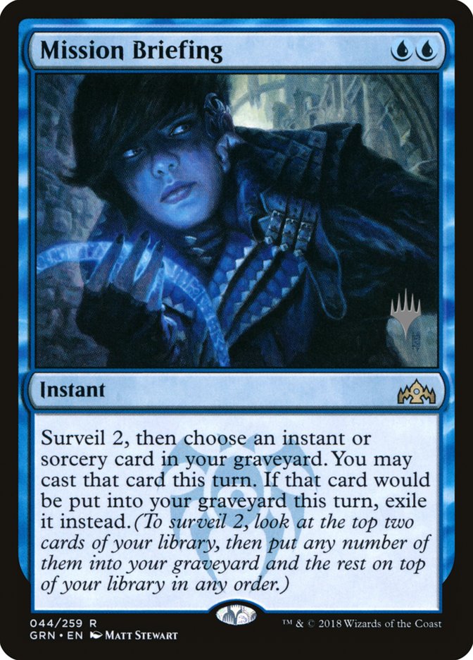 Mission Briefing (Promo Pack) [Guilds of Ravnica Promos] | Game Grid - Logan