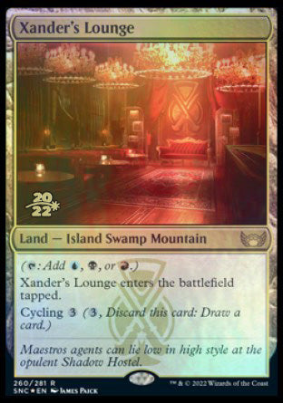 Xander's Lounge [Streets of New Capenna Prerelease Promos] | Game Grid - Logan