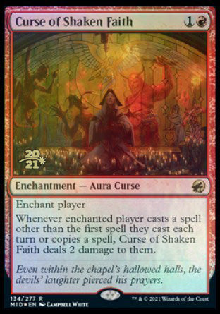 Curse of Shaken Faith [Innistrad: Midnight Hunt Prerelease Promos] | Game Grid - Logan