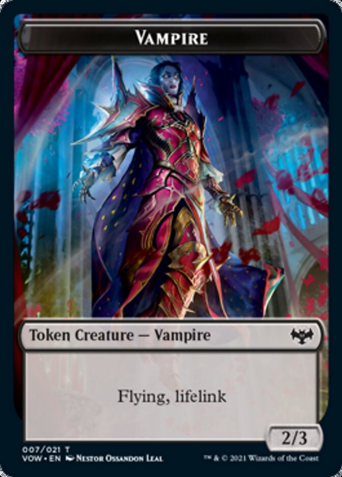 Vampire Token (007) [Innistrad: Crimson Vow Tokens] | Game Grid - Logan