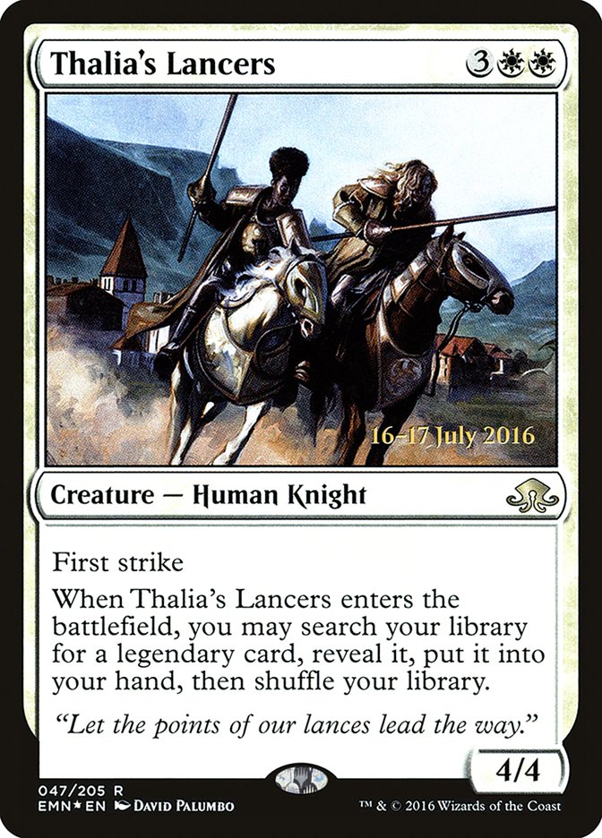 Thalia's Lancers [Eldritch Moon Prerelease Promos] | Game Grid - Logan