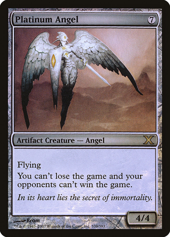 Platinum Angel (Premium Foil) [Tenth Edition] | Game Grid - Logan
