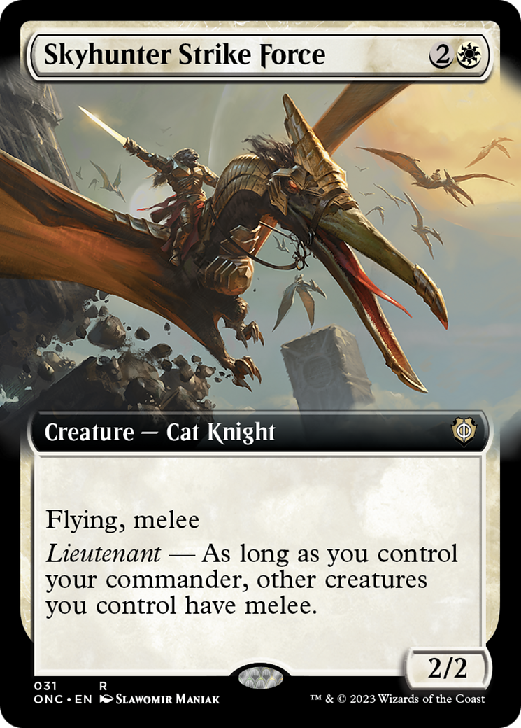Skyhunter Strike Force (Extended Art) [Phyrexia: All Will Be One Commander] | Game Grid - Logan